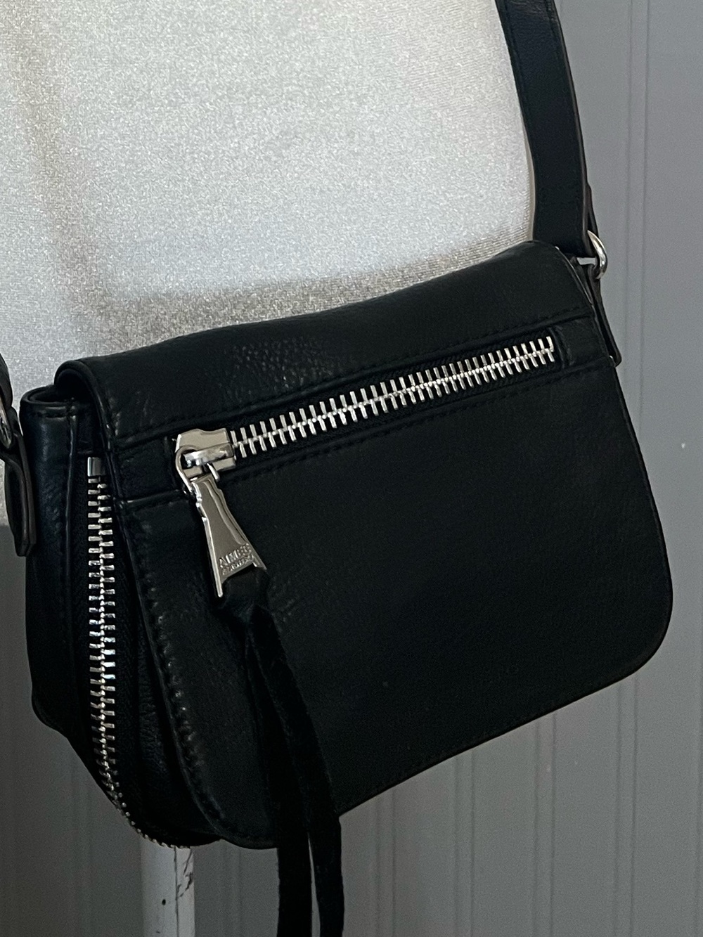 Aimee Kestenberg Mini Leather crossbody Purse / Animal Print Interior / Designer